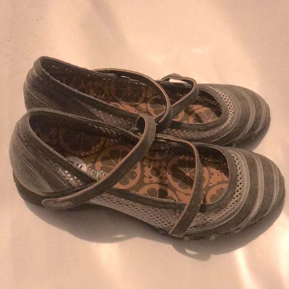 Mary Jane Style Sketchers bikers shoes like new never worn